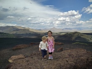 The windy view from the top of inferno cinder cone