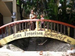 Hanging out on the Golden Gate Bridge in San Francisco